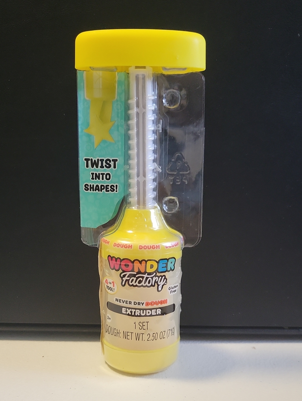 Yellow Dough Extruder Toy for Kids
